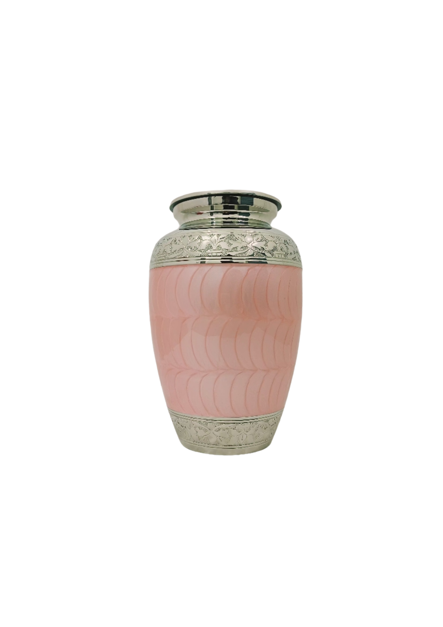 Pink Enamel Urn
