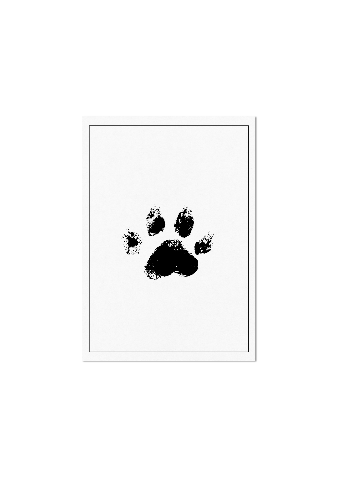 Ink Paw Print