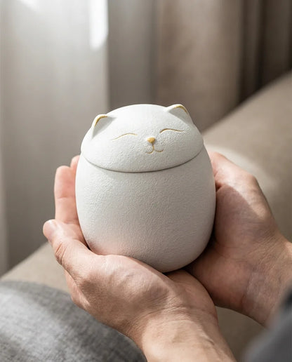 Ceramic Cat Urn