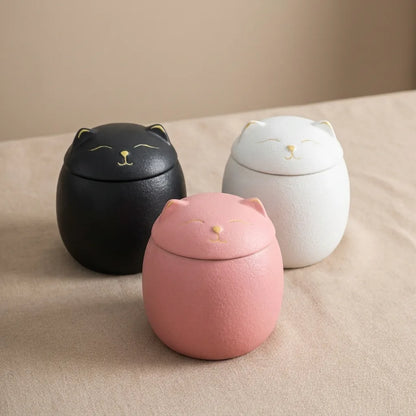 Ceramic Cat Urn