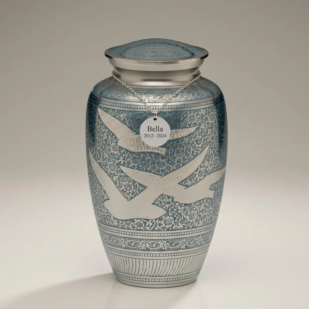 Celestial Doves Urn