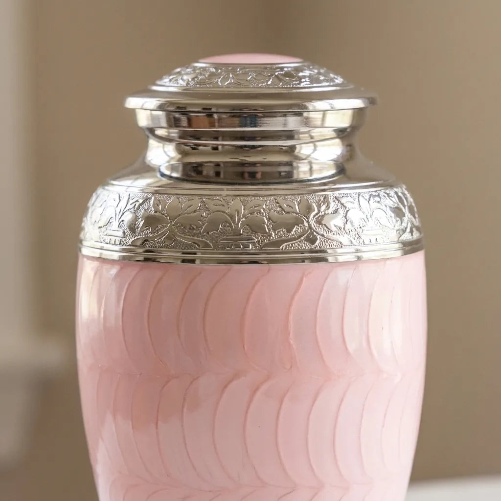 Enamel Metal Urn