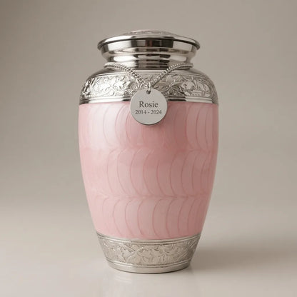Enamel Metal Urn