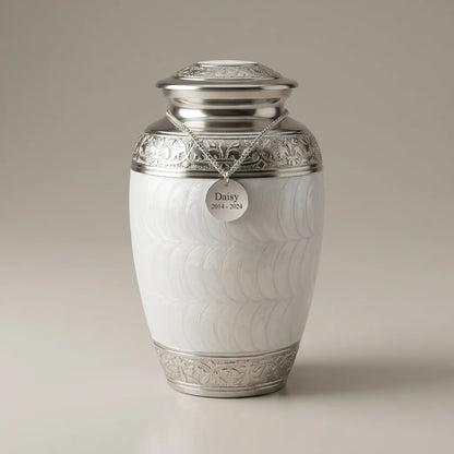 Enamel Metal Urn