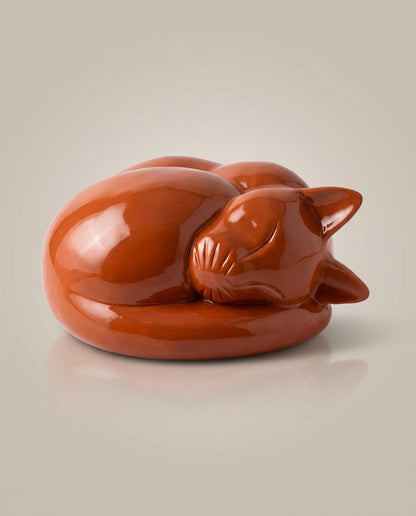 Sleeping Cat Urn